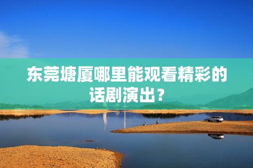 东莞塘厦哪里能观看精彩的话剧演出？-第1张图片-票100