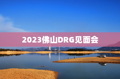 2023佛山DRG见面会